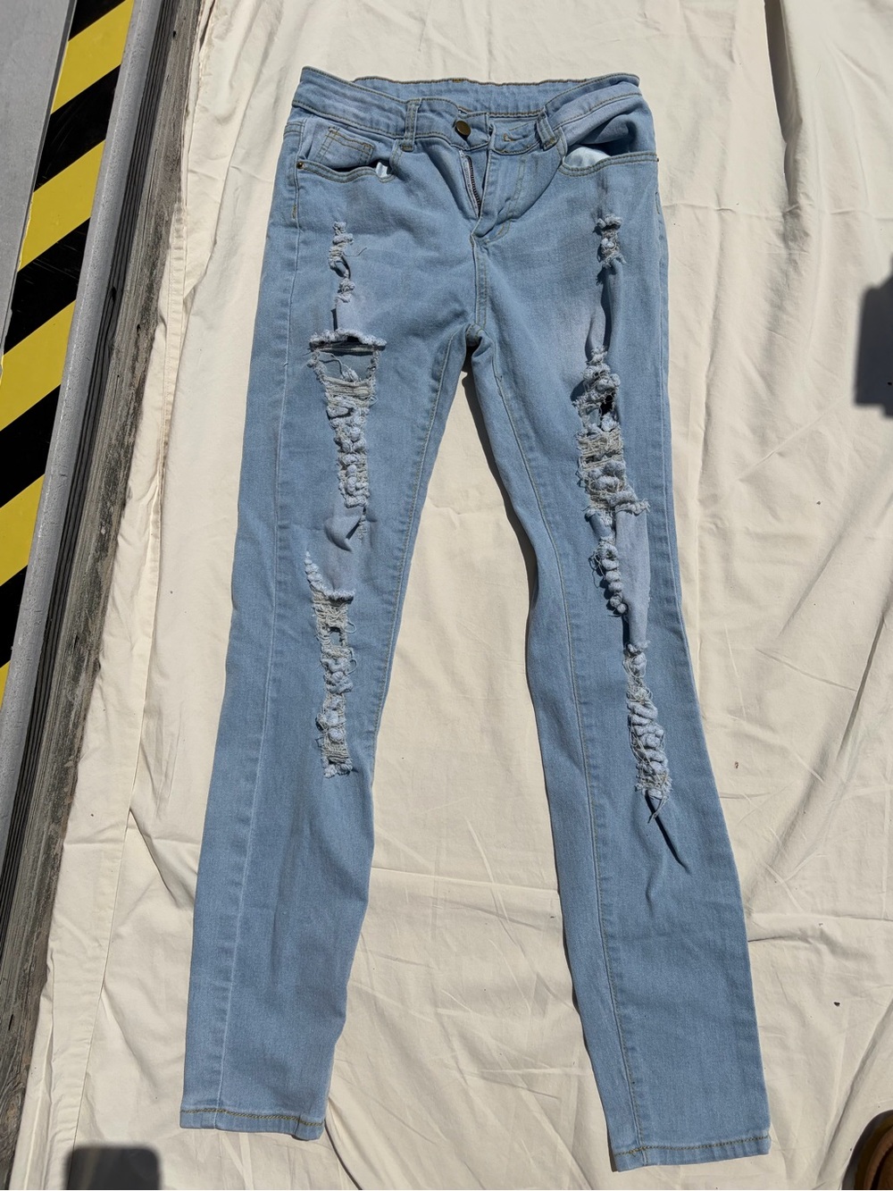 Light Blue Distressed Women’s Jeans